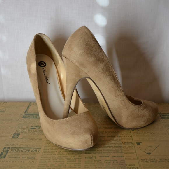 Michael Antonio Suede Nude Heel Size 9 - Picture 7 of 8
